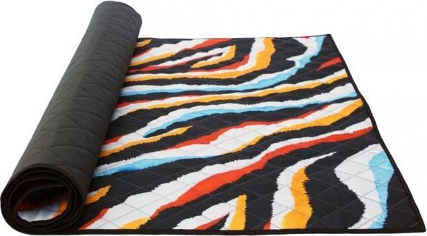 AUUU Mata dla Psa - KOLOROWA ZEBRA - Narzuta ochronna