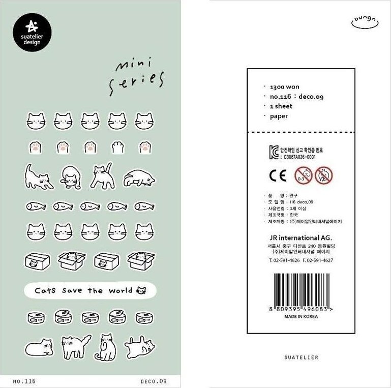 Ooly Naklejki Mini Koty