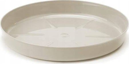 Podstawka pod doniczkę bawełna 12,6x1,8 cm Plastikowa beżowa