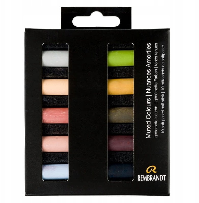 Rembrandt Soft pastel set Muted Colours | 10 half pastels