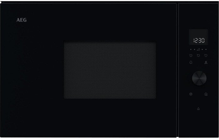 Juodos spalvos 36cm aukščio įmontuojama mikrobangų krosnelė AEG TB6SM171DB