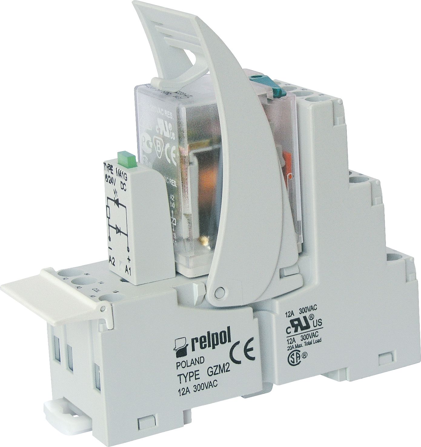 Relpol Przekaźnik interfejsowy 2P 12A 12V DC LED PIR2-012DC-00LD (854794)