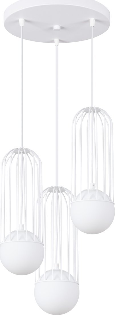 Lampa wisząca Sollux Lighting SOLLUX Lampa wisząca BRINA 3P biała 3 x G9 SL.1335