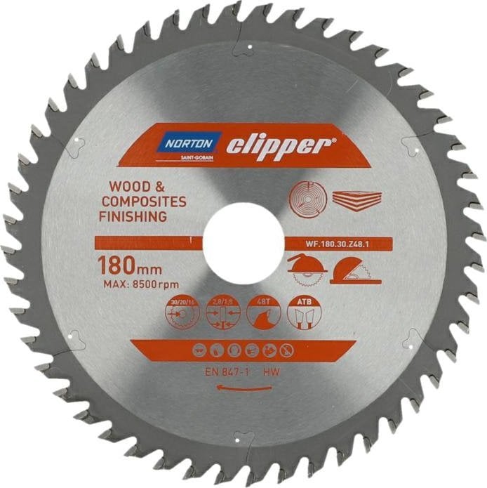 Norton Clipper Tarcza pilarska widiowa WF.180.30.Z48.1