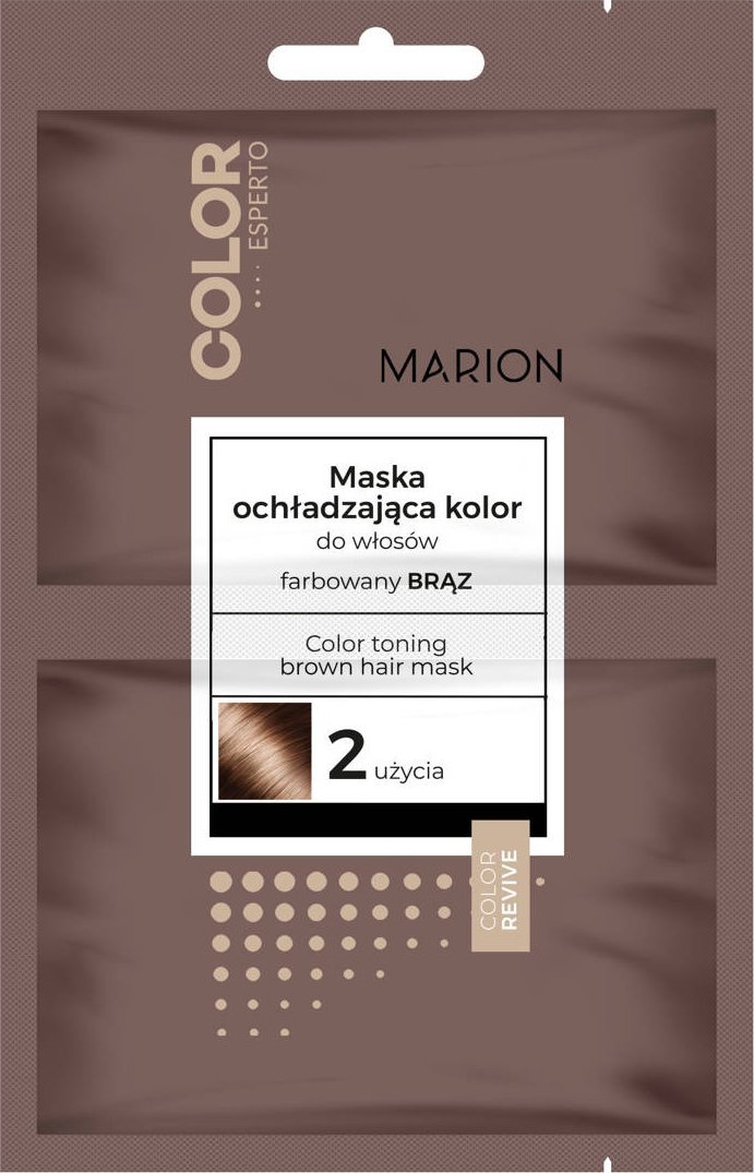 Marion Marion Color Esperto Maska do włosów ochładzająca kolor - farbowany brąz 20mlx2