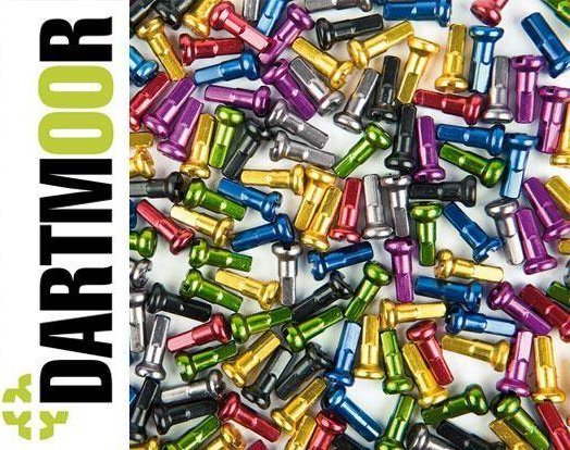 Dartmoor Nyple Dartmoor Dart-324, 12 mm, aluminiowe, złote - opakowanie 38 szt.