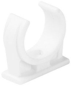Uchwyt do rur elektroinstalacyjnych półotwarty biały U-18 (1szt.)