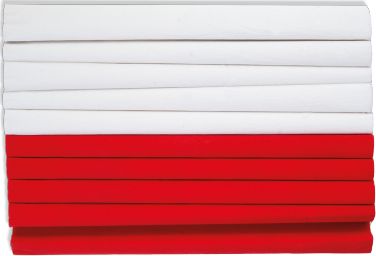 Happy Color Bibuła marszczona 25x200cmmix biało-czerwony 10szt.