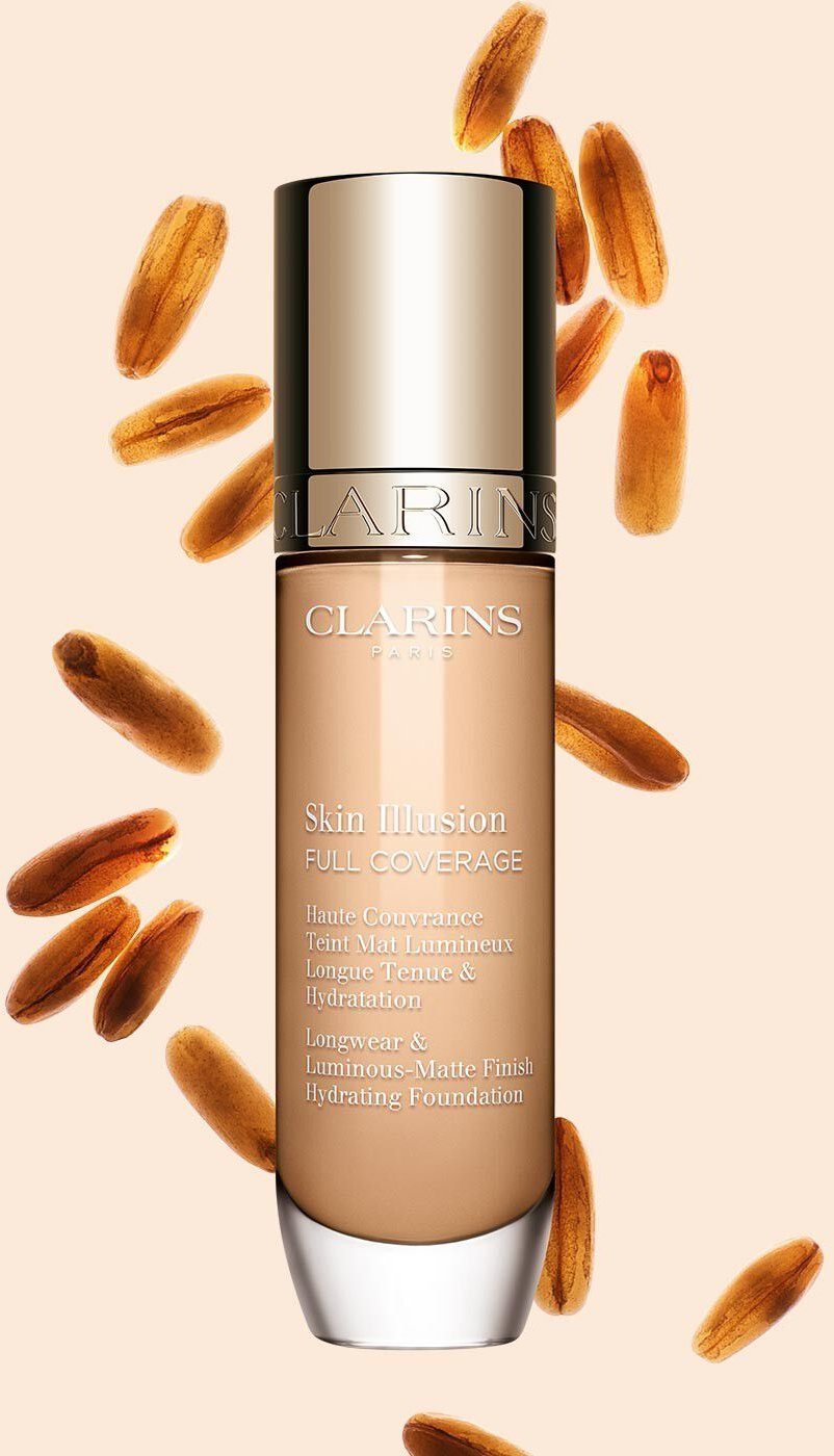CLARINS SKIN ILLUSION FULL COVERAGE HYDRATING FOUNDATION 105N 30ML