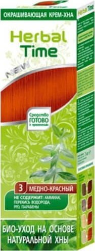 ENERGY OF VITAMINS HERBAL TIME Henna do włosów naturalna 3 Miodowa Czerwień