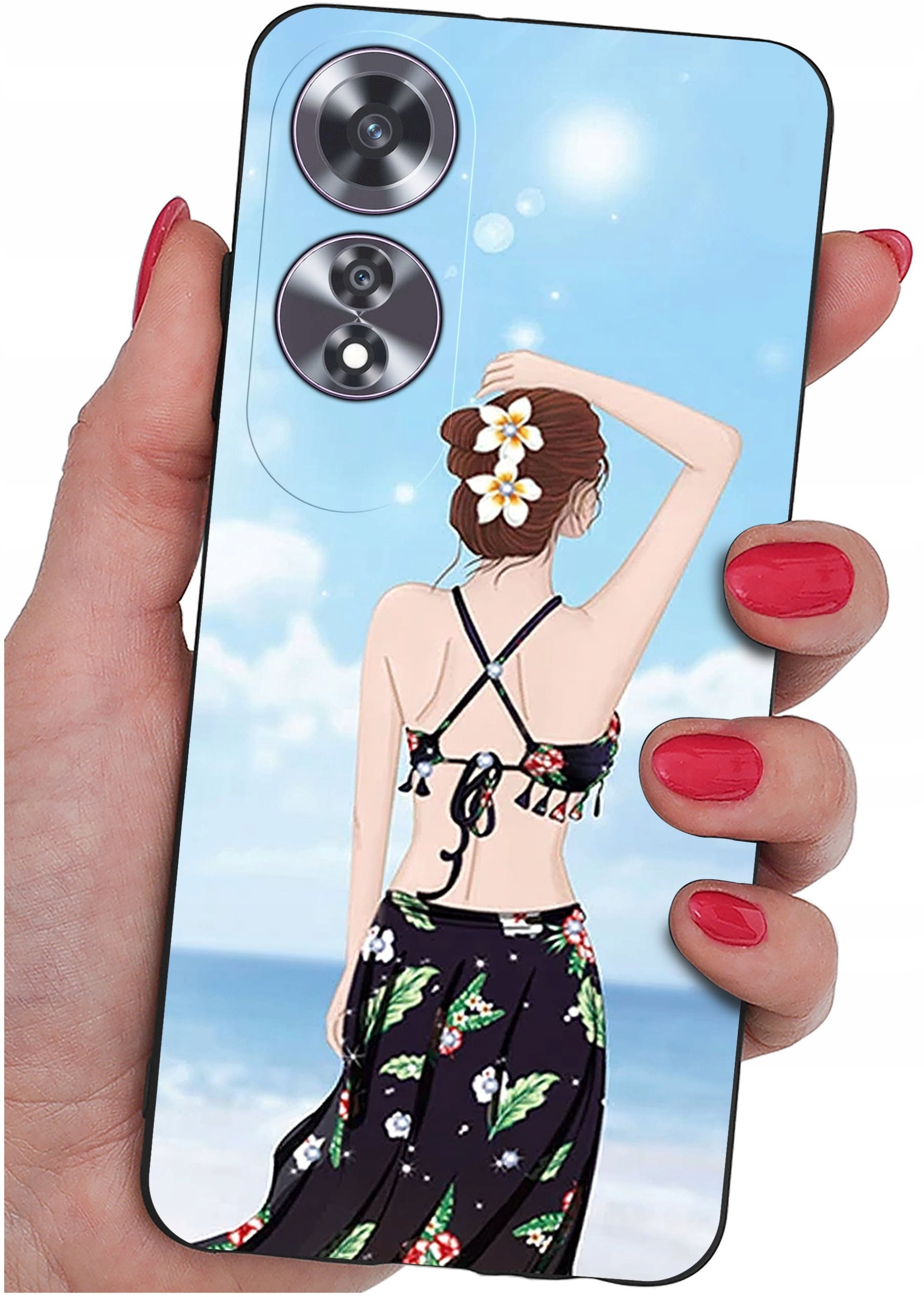 Etui do Oppo A60 4G WZORY |SILIKONOWE MATT CASE + SZKŁO 9H