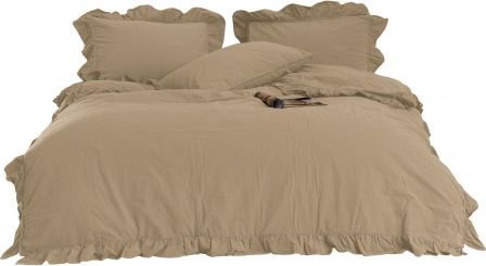 Darymex Pościel bawełniana AKDENIZ BEIGE/200x220(P) STONEWASHED