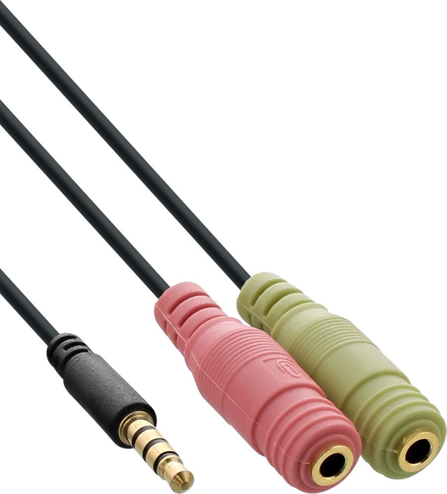 Kabel InLine Jack 3.5mm - Jack 3.5mm x2 2m czarny (99302K)
