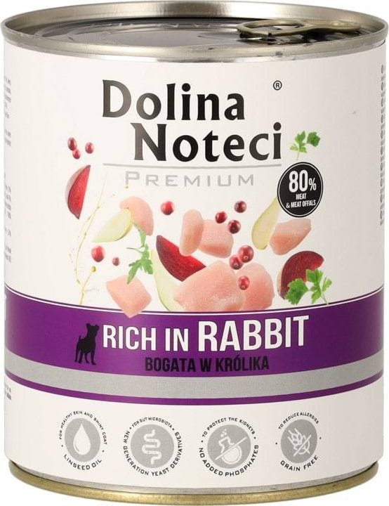 Dolina Noteci Premium z królikiem 800g