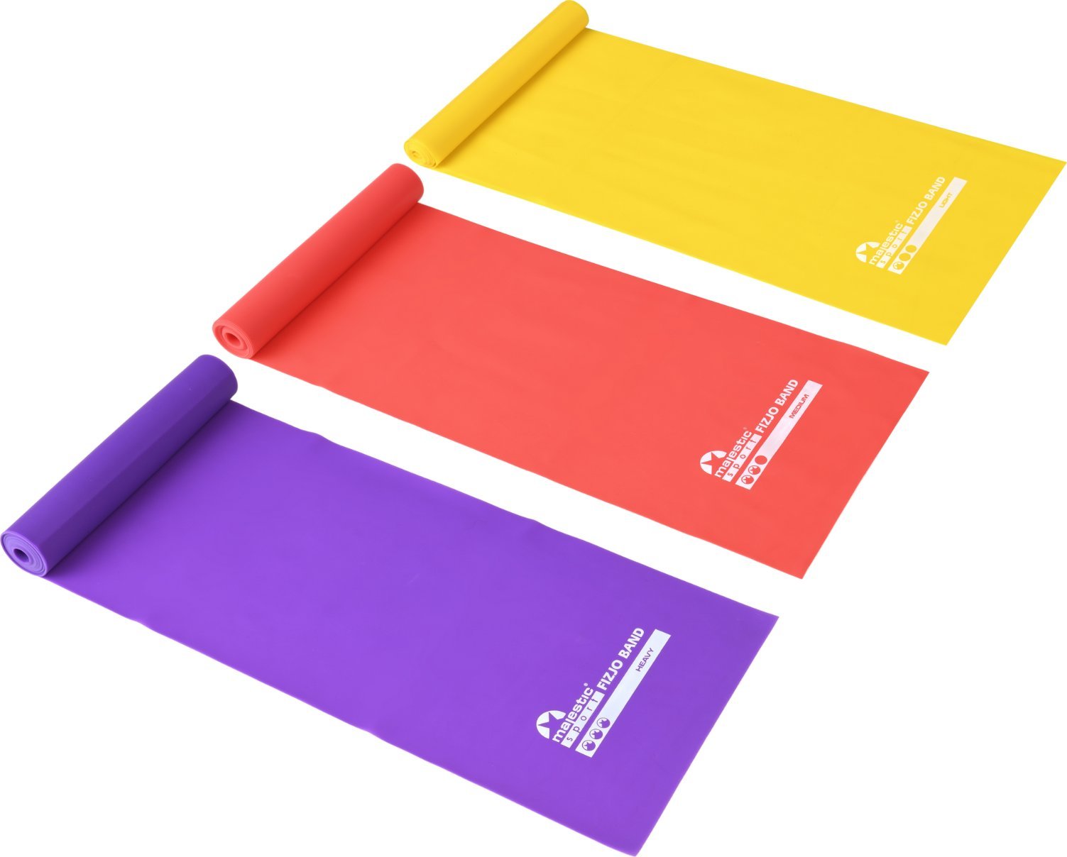 Zestaw 3 gum do rehabilitacji Majestic Sport FizjoBand