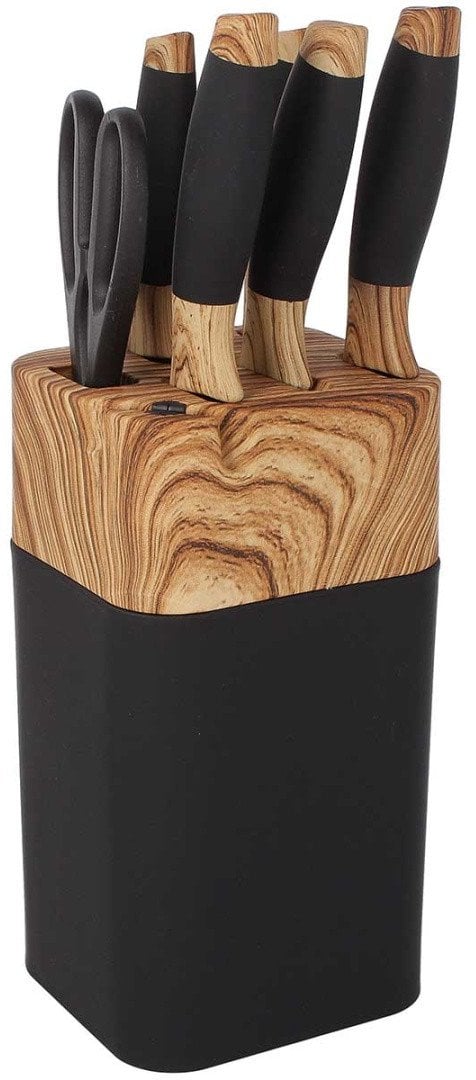 ZESTAW NOŻY KUCHENNYCH W STOJAKU Z OSTRZAŁKĄ 3775