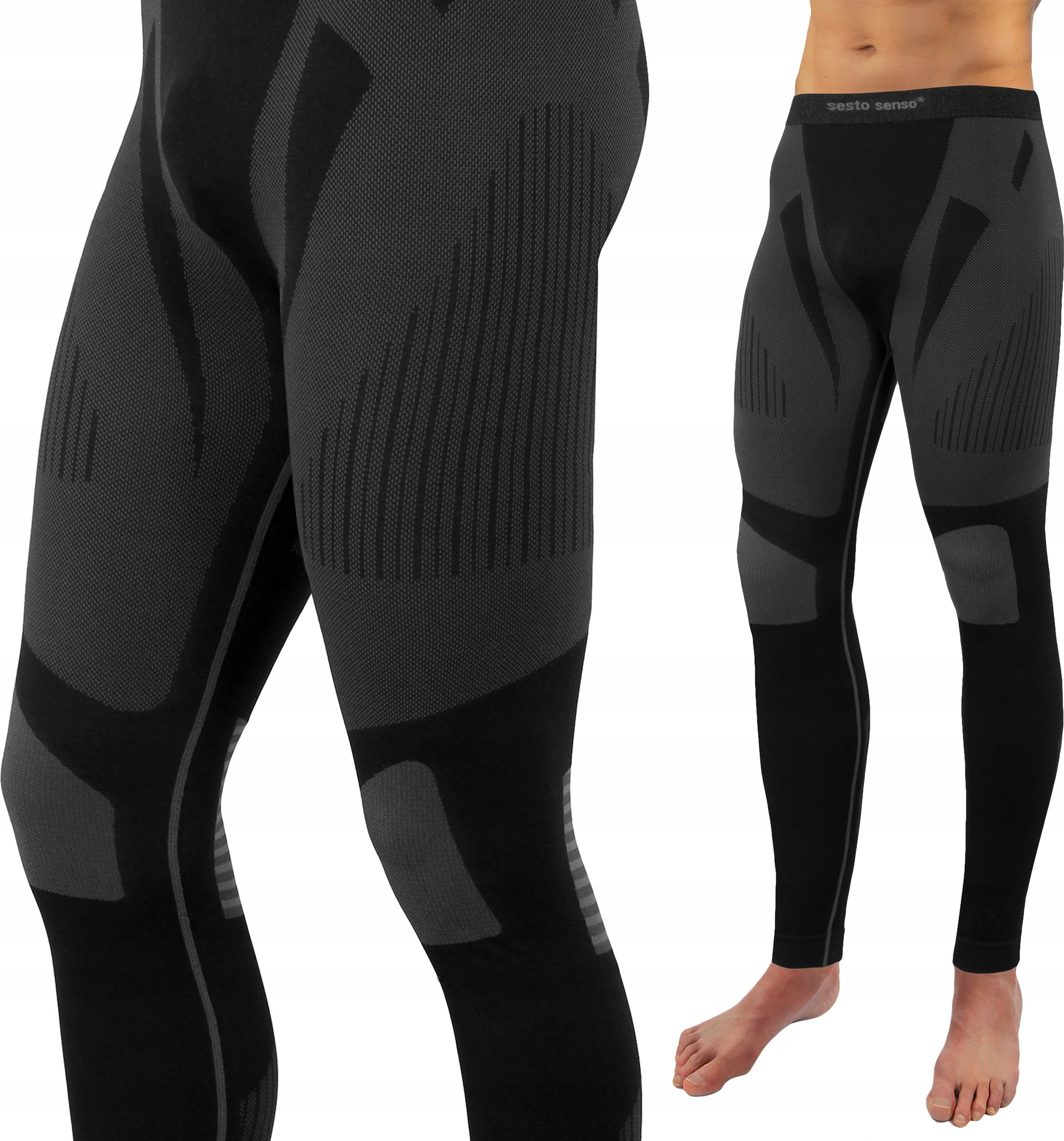 Sesto Senso Spodnie termoaktywne Thermo Active Grigio Man S