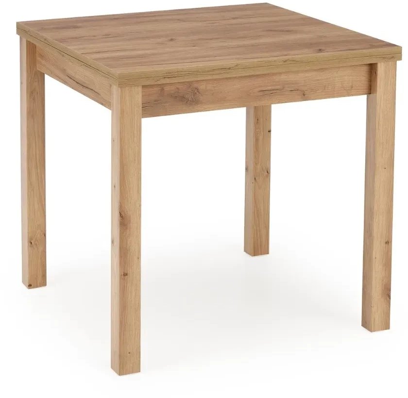 Stół GRACJAN 80(160)x80 dąb craft rozkładany HALMAR