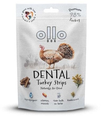 Ollo Air Dried Dental Turkey Strips dla psa 80g