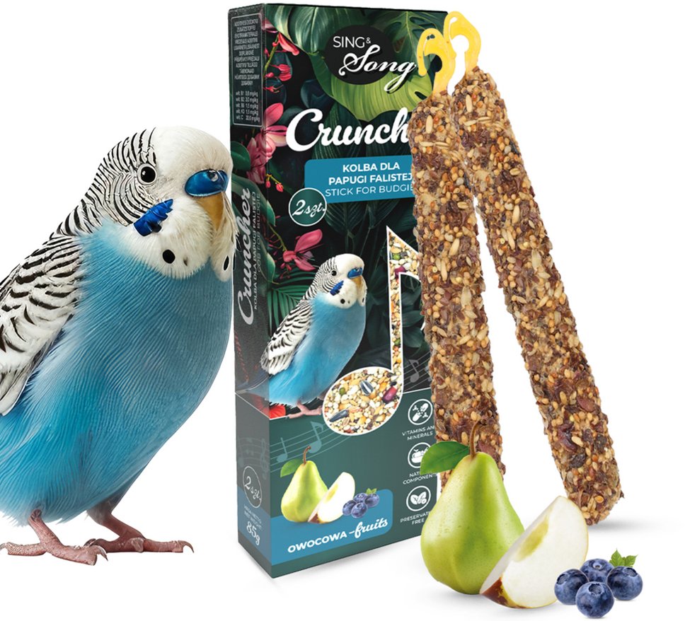 SING&SONG cruncher dla papużki falistej 85g owocowy