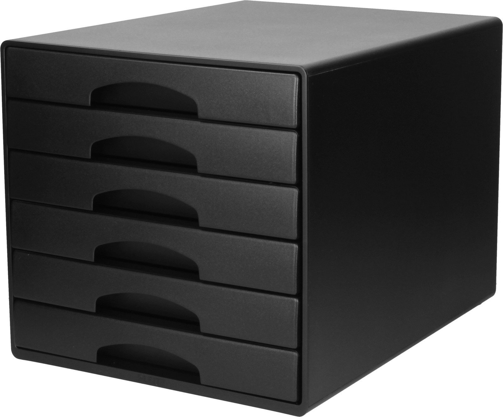 Leitz Esselte-Leitz LEITZ Schubladenbox Plus, 6 Schübe, schwarz für Format DIN A4 Maxi, Schubladen mit Auszugsstopp, - 1 Stück (5212-00-95)