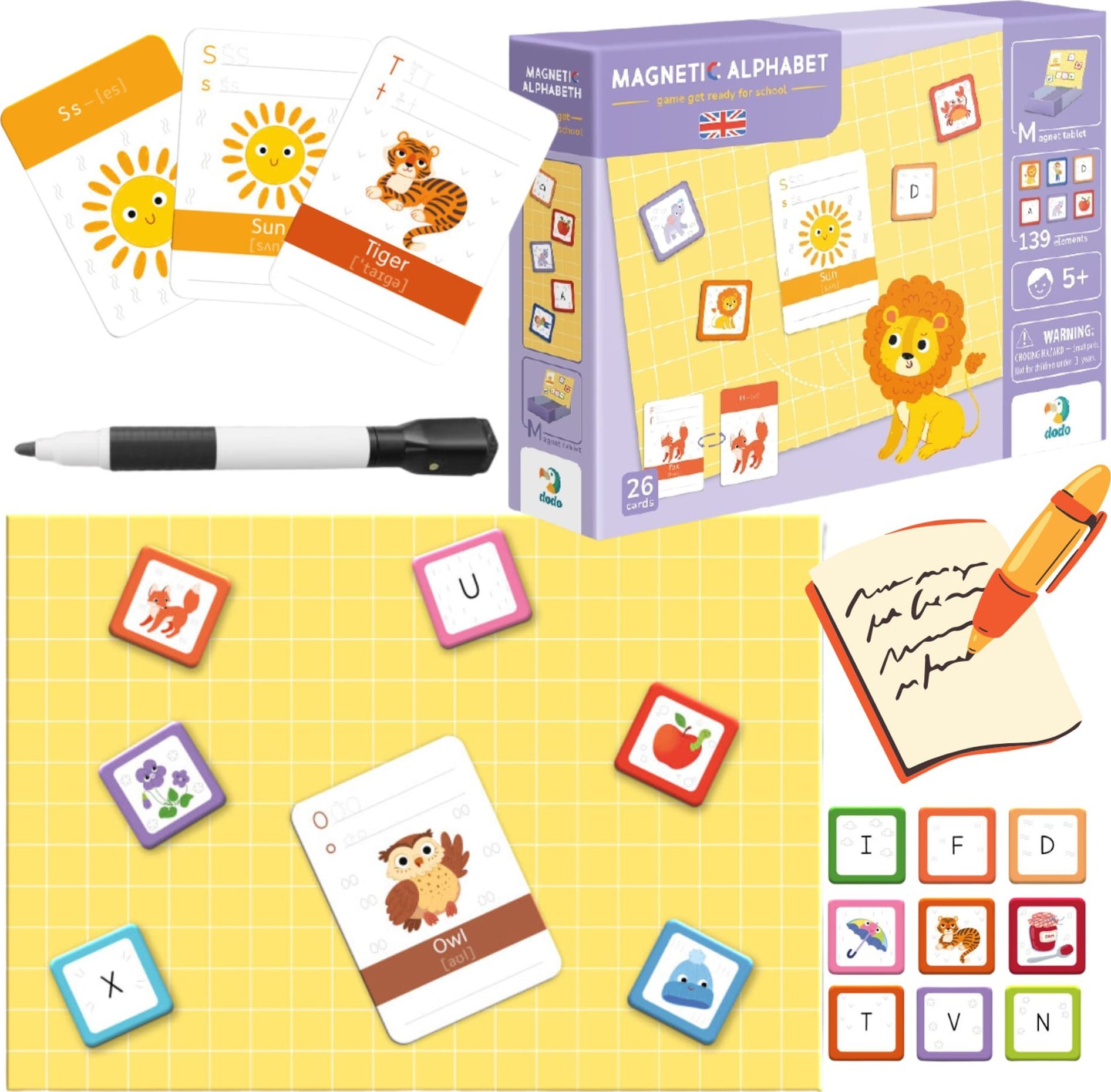Dodo Magnetinis žaidimas Abėcėlė (anglų k.), DoDo, 200214