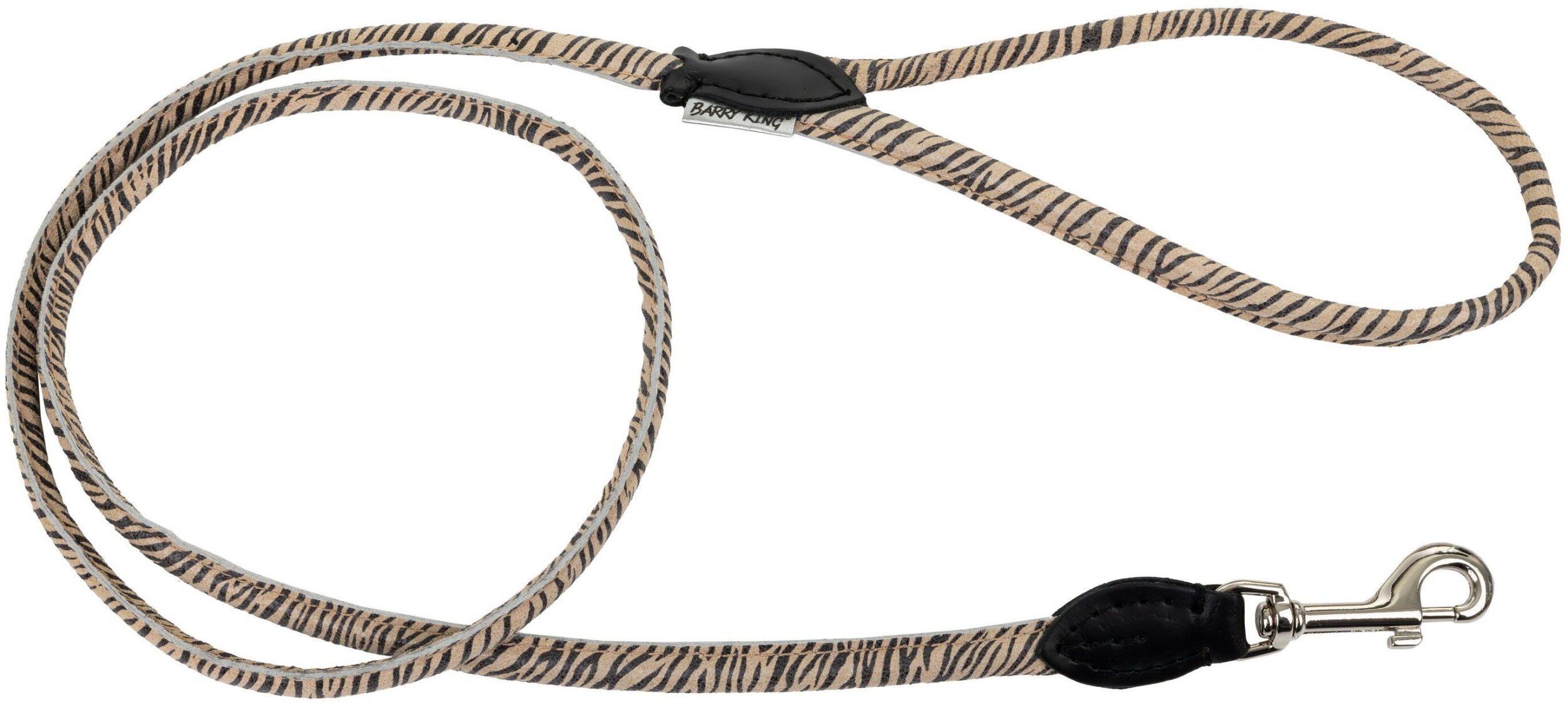Barry King Smycz dla psa, wzór TIGER, okrągły 6mm /120cm