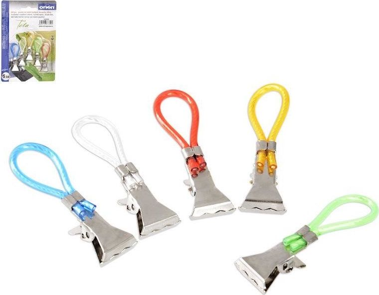 Orion Klipsy na ręczniki ścierki haczyki wieszak 5 szt. uniwersalny