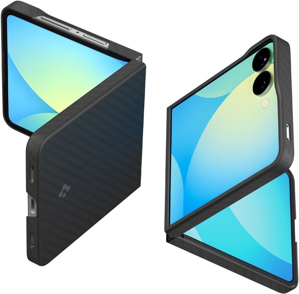 Spigen Airskin Aramid - Etui do Samsung Galaxy Z Flip 7 (Black)