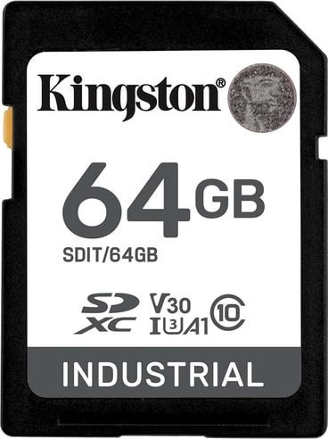 Karta Kingston Industrial SDHC 64 GB UHS-I/U3 A1 V30 (SDIT/64GB)