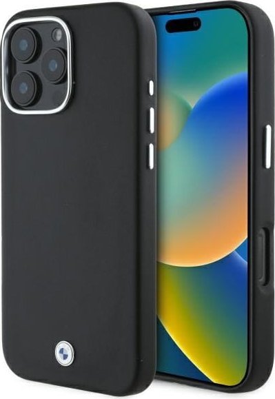 BMW BMW BMHMP16X23PUFWK iPhone 16 Pro Max 6.9" czarny/black hardcase Sign Full Wrapped Metal MagSafe