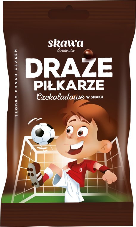 Wadowice Skawa Piłkarze Draże czekoladowe w smaku 70 g