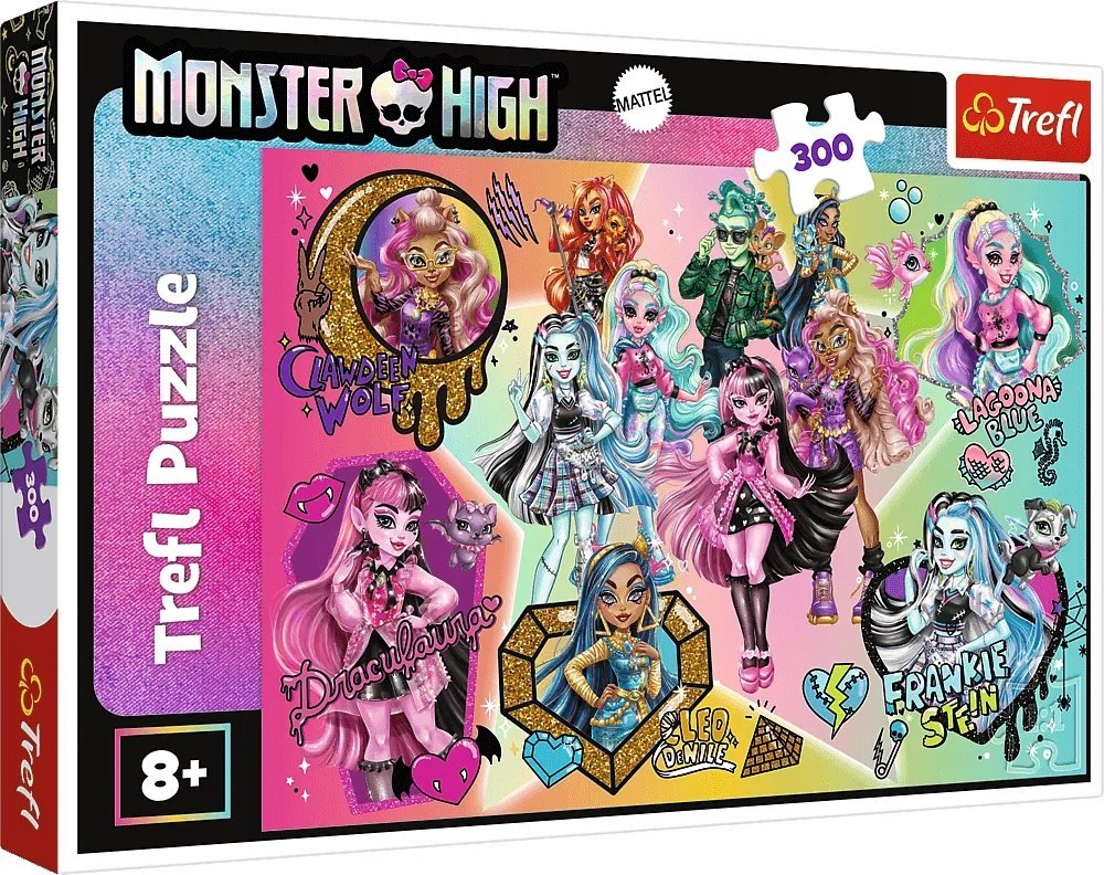 Trefl Puzzle 300 elementów Zombie górą Monster High