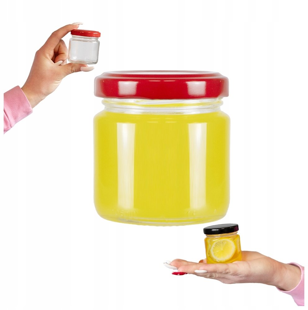 5x SŁOIK 100ml POJEMNIK NA ŻYWNOŚĆ MIÓD DŻEM ŚWIECZKI PRZETWORY Z ZAKRĘTKĄ