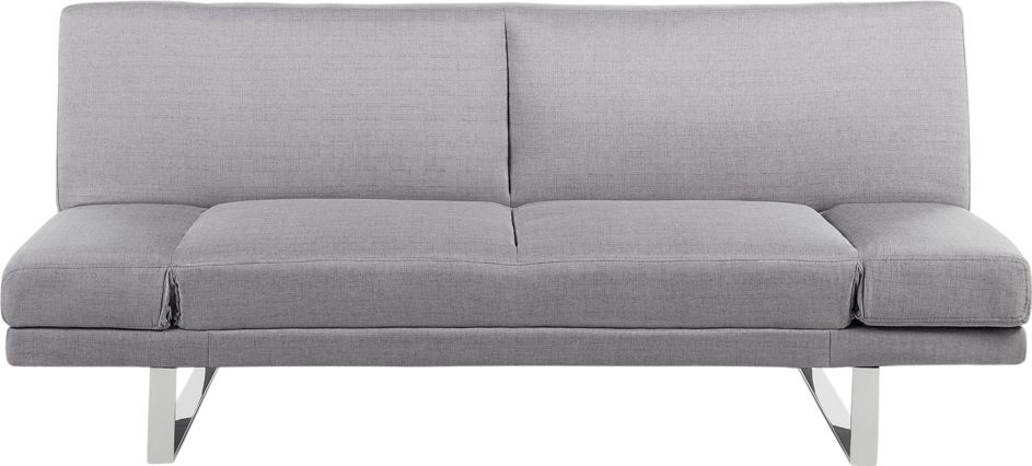 Beliani Sofa rozkładana szara YORK