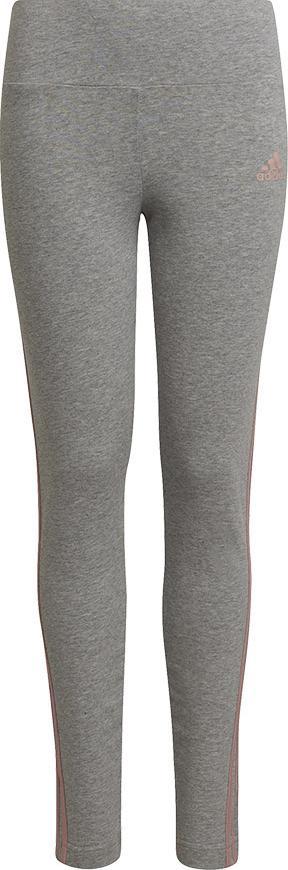 Adidas Legginsy adidas 3S Tight Jr HD4368 HD4368 szary 140 cm