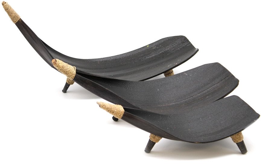 Misy z liści kokosa - Ciemnobrązowe