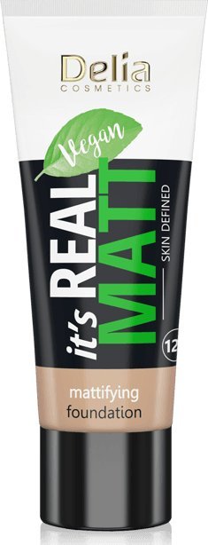 Delia Delia Cosmetics It's Real Matt Podkład matujący odżywczo-nawilżający nr 102 Natural 30ml
