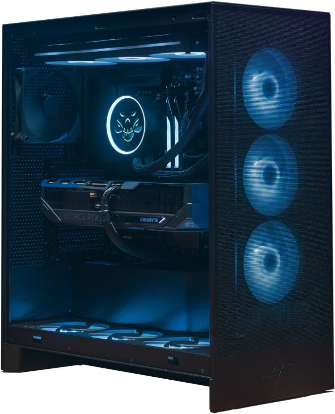 Komputer Madman Gaming Ryzen 7 9800X3D, 64 GB, RTX 5080, 2 TB M.2 PCIe Windows 11 Home Trial