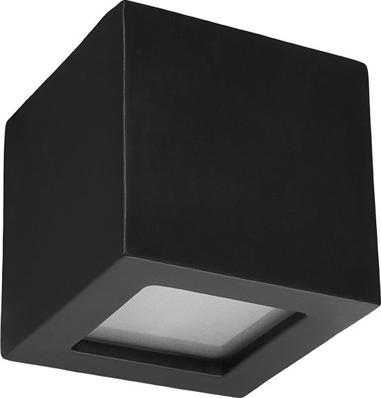 Kinkiet Lumes Czarny ceramiczny kinkiet sześcian - EX713-Les