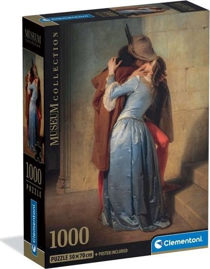 Clementoni Puzzle Compact Museum Hayes: The Kiss 1000 elementów (37064)