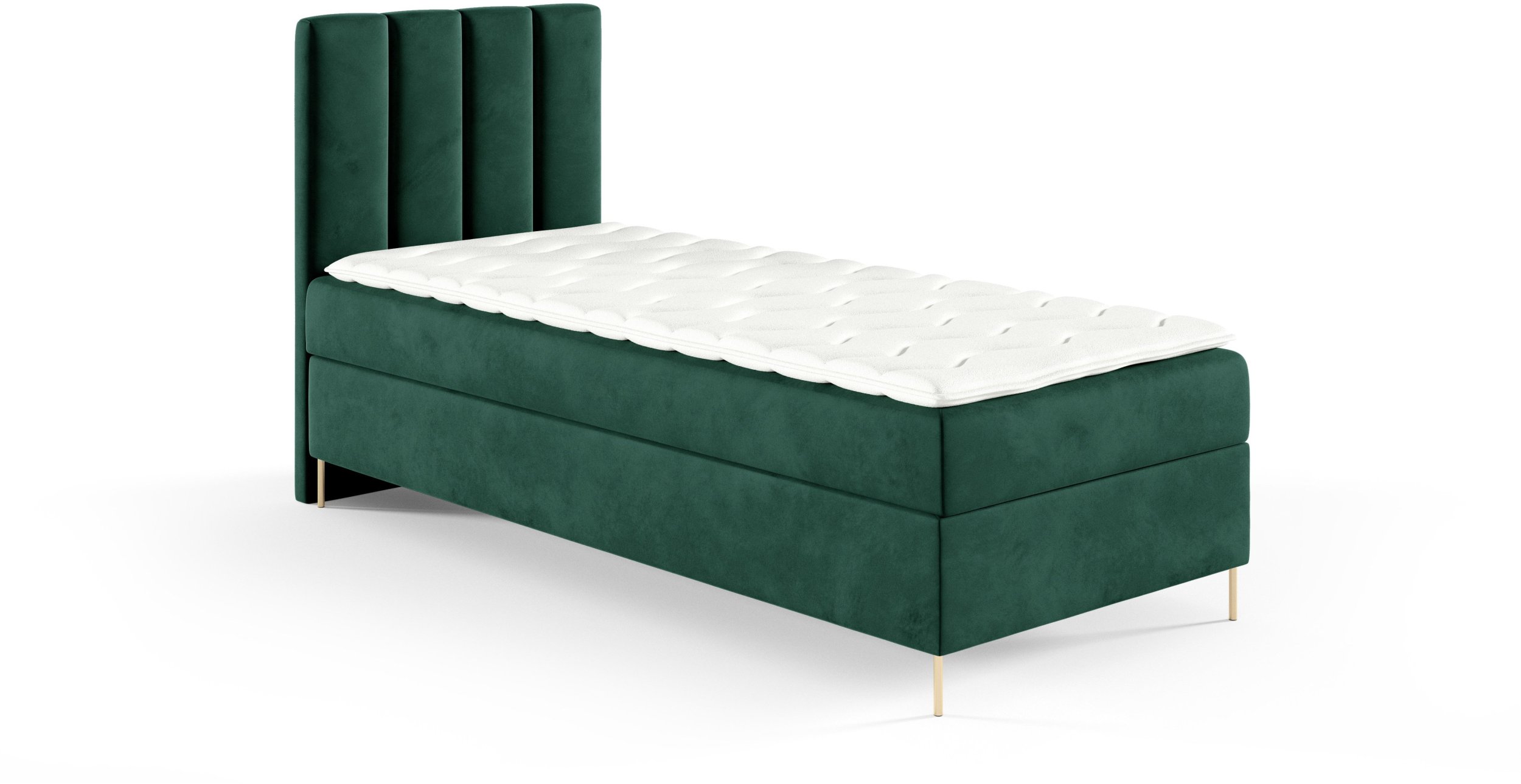 Łóżko kontynentalne Nina Box 90x200 z nogami riviera 38