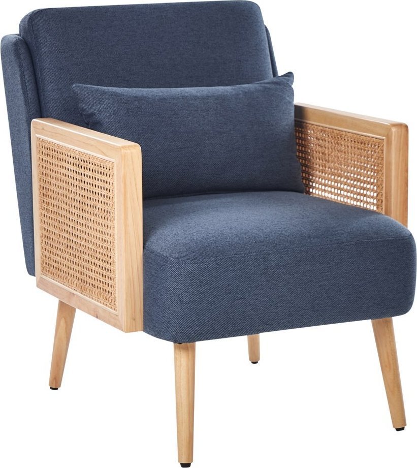 Beliani Fotel niebieski ORUM