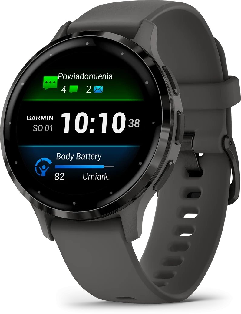 Zegarek sportowy Garmin Venu 3S Grafitowy (010-02785-00)