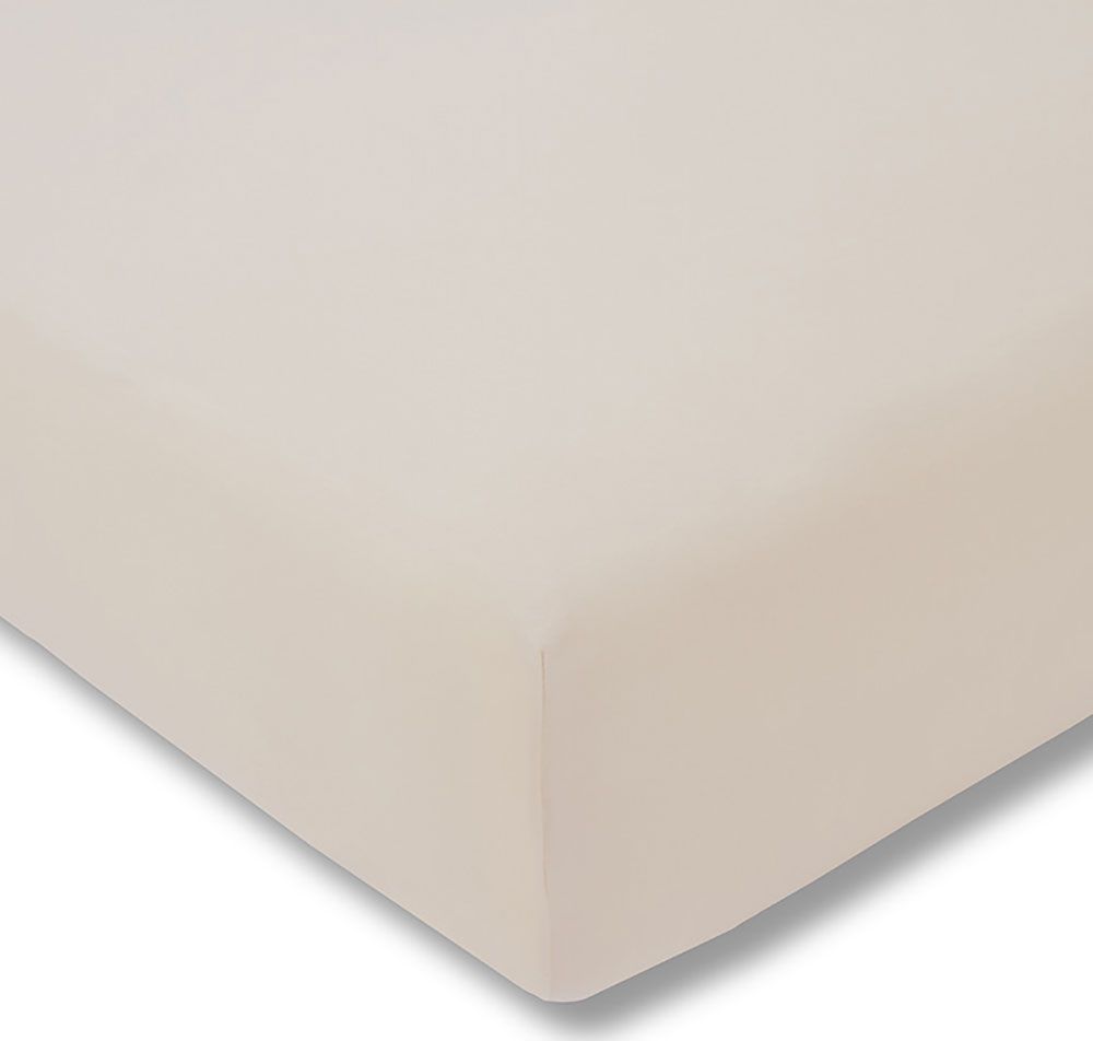 Estella Prześcieradło z gumką zwirnjersey 150x200 cm BEIGE jersey