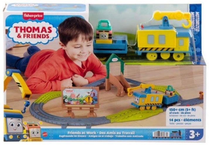 Zestaw z lokomotywš z napędem Tomek i Przyjaciele Friends at Work