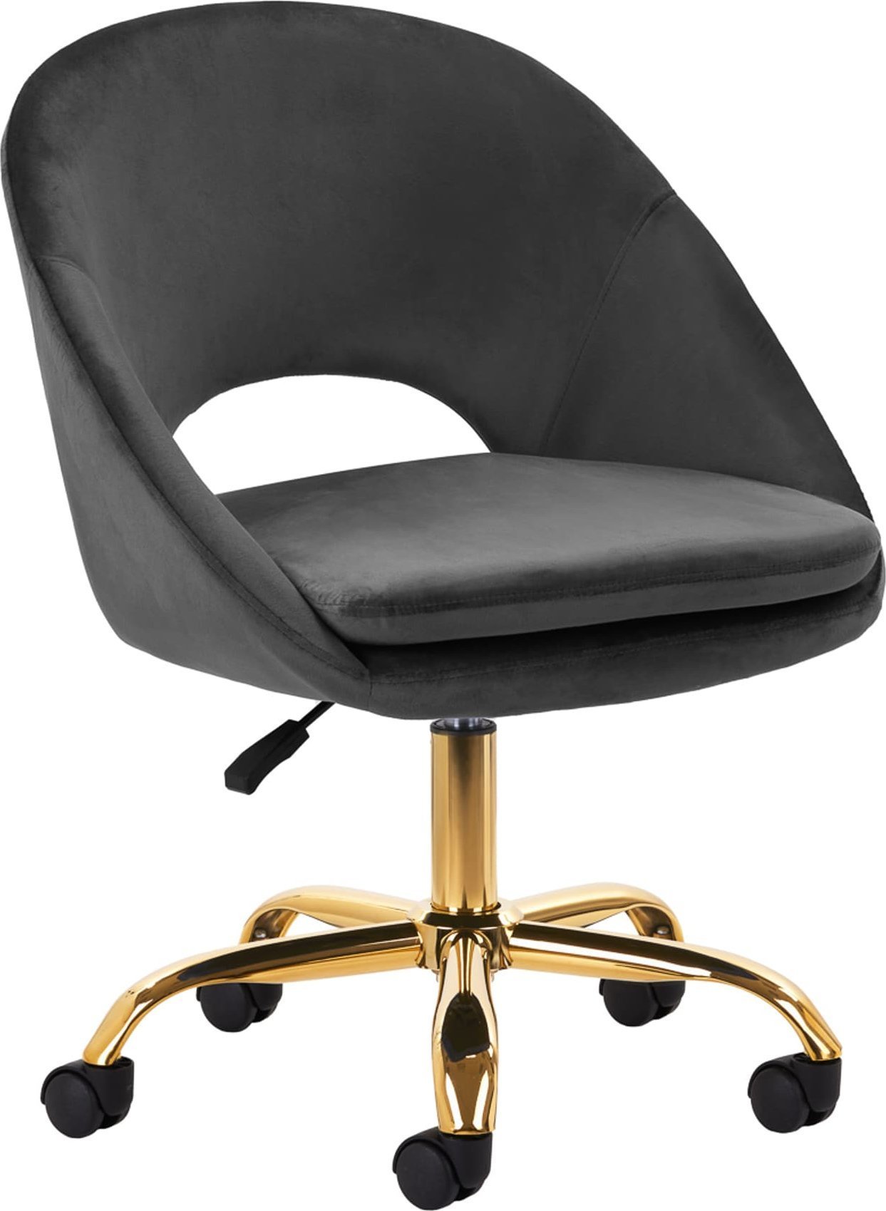 Activeshop 4Rico krzesło obrotowe QS-MF18G aksamit szare