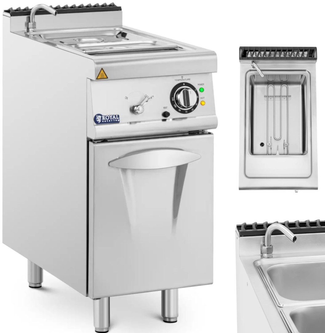 Bemar elektryczny z szafką kranem GN 1/2 GN 1/3 3000 W