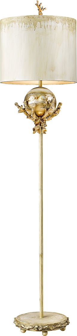 Lampa podłogowa Elstead Klasyczna lampa stojąca Elstead Trellis FB-TRELLIS-FL biała