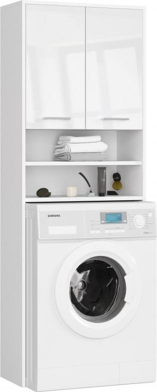 Fabryka Mebli Akord SŁUPEK REGAŁ ŁAZIENKOWY FIN NAD PRALKĘ BIAŁY POŁYSK